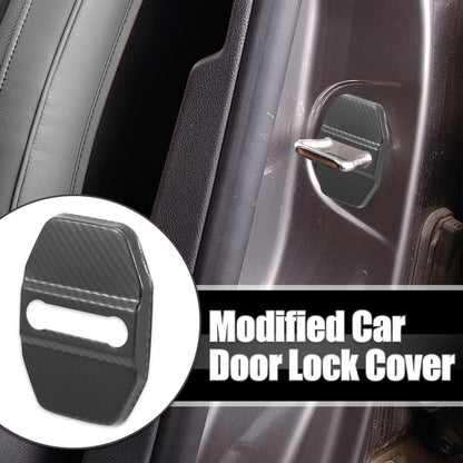 4 x Car Door Lock Latch Covers for Dodge Charger (2016-2021) Black & Gray