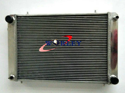 62MM Aluminum Radiator + Fan for Triumph TR8 3.5L V8 (1978-1981)