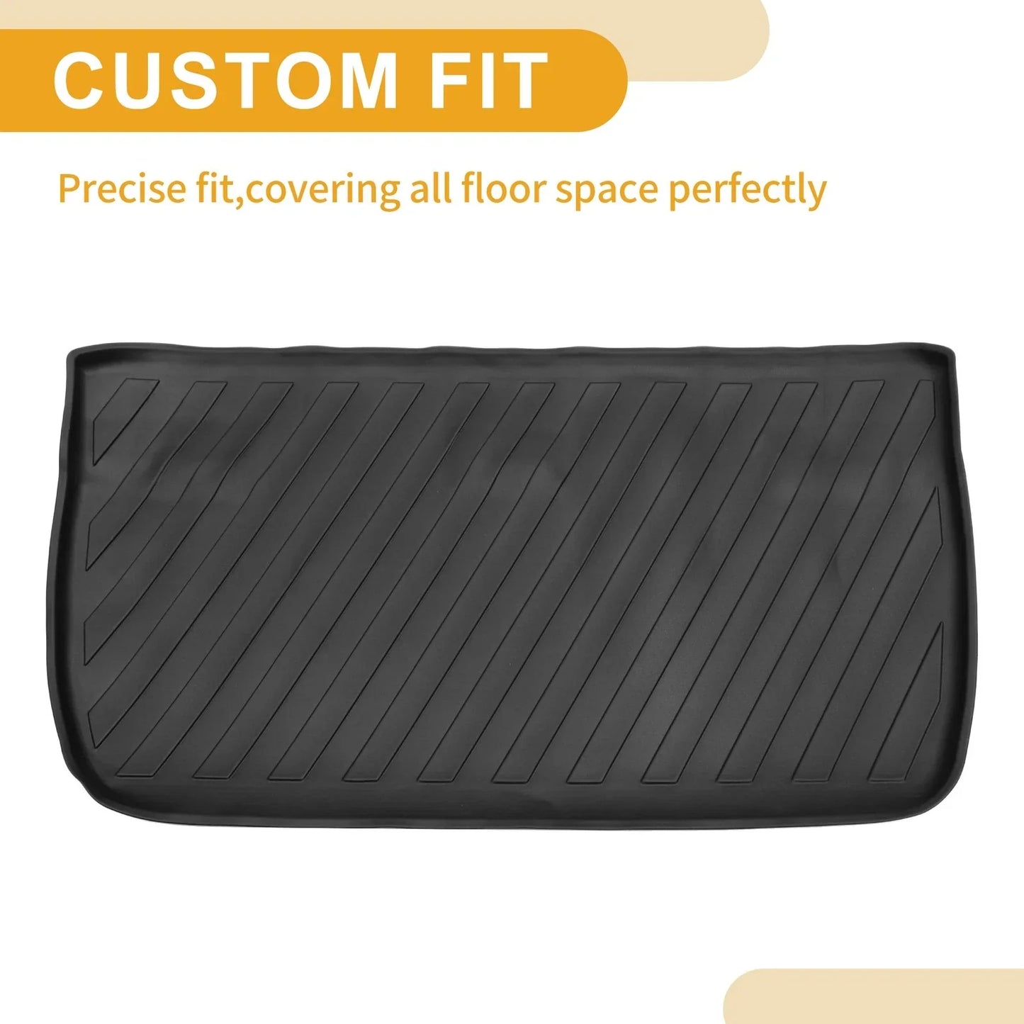Cargo Liner Rear Trunk Mat for Honda Odyssey (2018-2024) Diagonal Stripes TPE