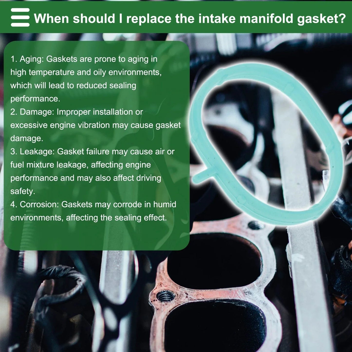 Engine Intake Manifold Gasket for Hyundai Veloster (2011)