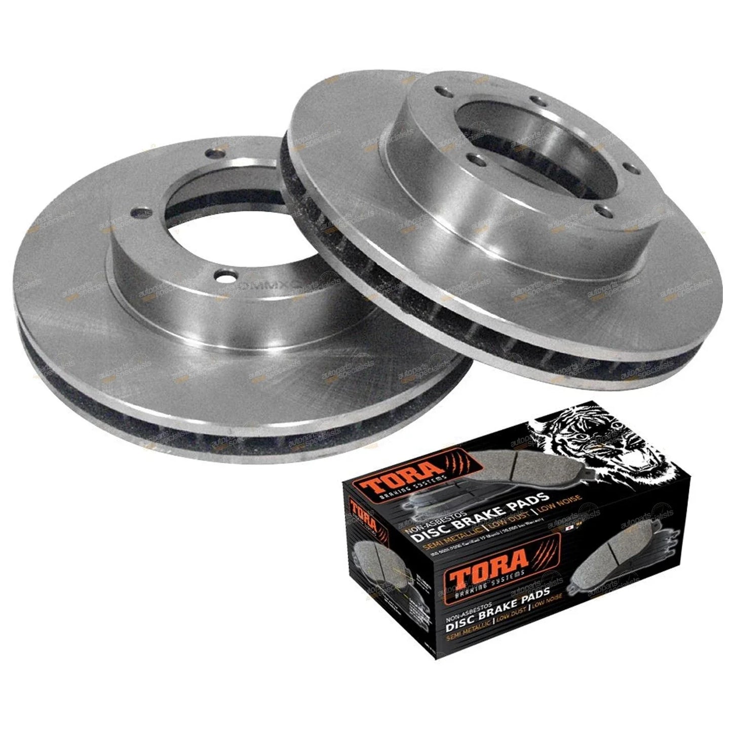 Front Disc Rotor + Brake Pad Set for Landcruiser 80 Series (1990–1992)