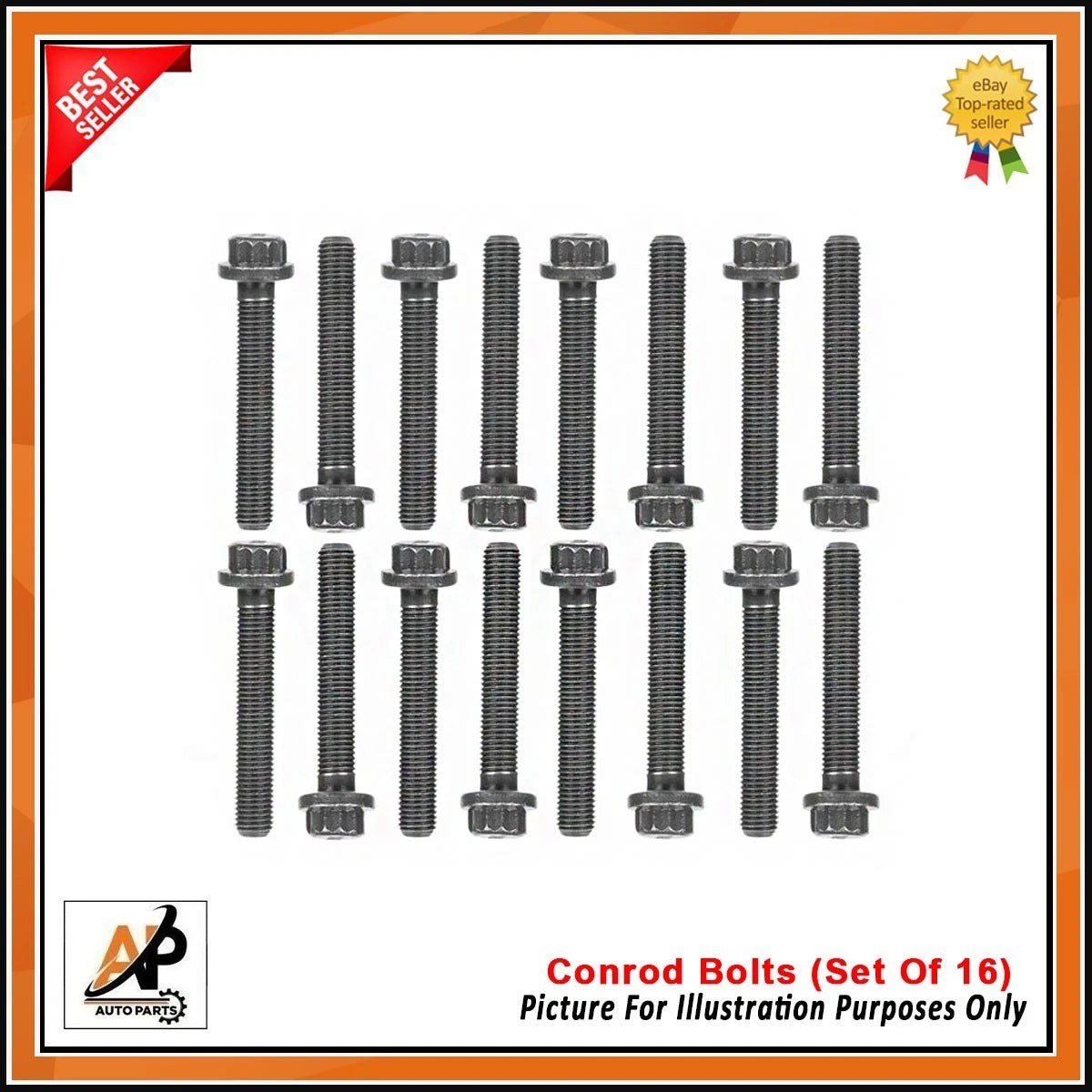 Connecting Rod Bolts Set of 16 OEM for Land Rover Range Rover (2013–2021)