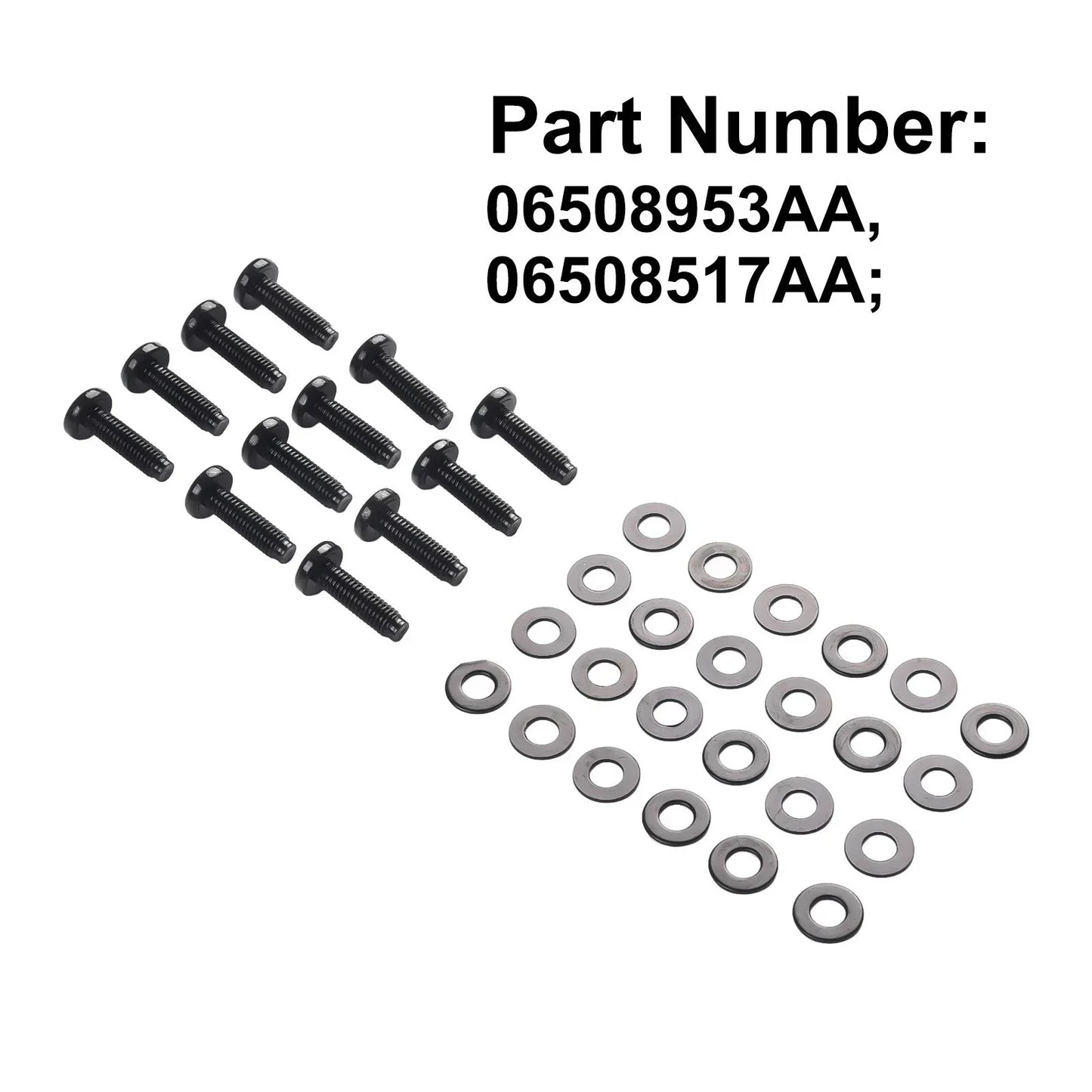 12PCS / M8 / Torx Bolts for Jeep Wrangler Windshield Frame Installation