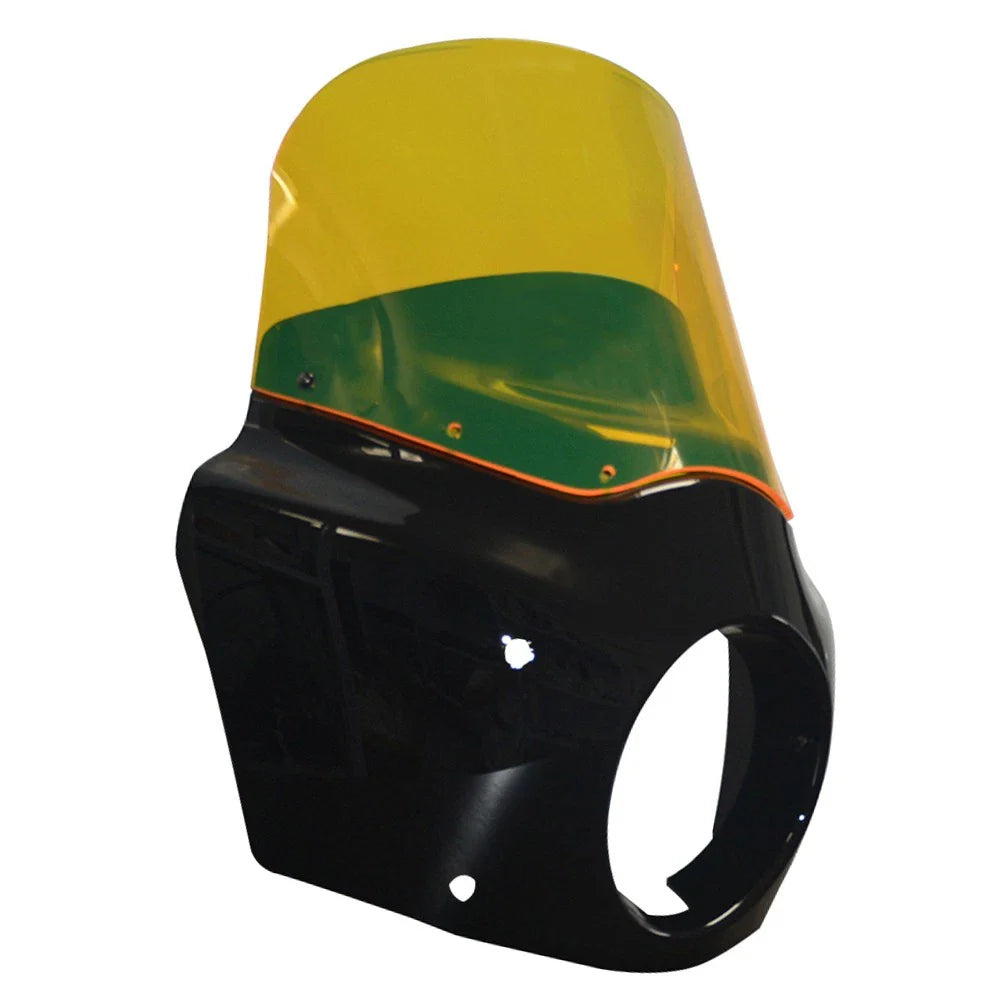 11" Yellow Headlight Fairing Windshield for Harley Softail Street Bob (18-24)