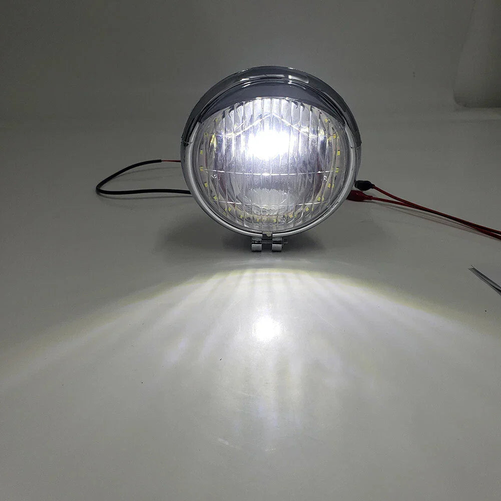 Fog Light Lamp for Harley Honda Suzuki Motorcycle Chrome