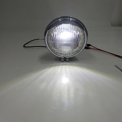 Fog Light Lamp for Harley Honda Suzuki Motorcycle Chrome