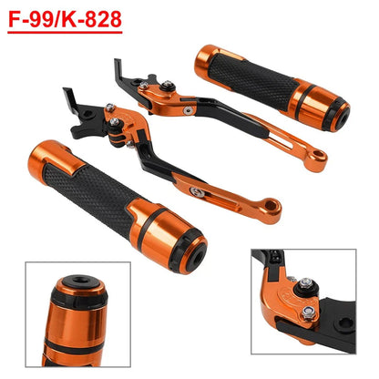 Folding Extendable Brake Clutch Levers Grips Set for Kawasaki ZX10R (2004-2023)