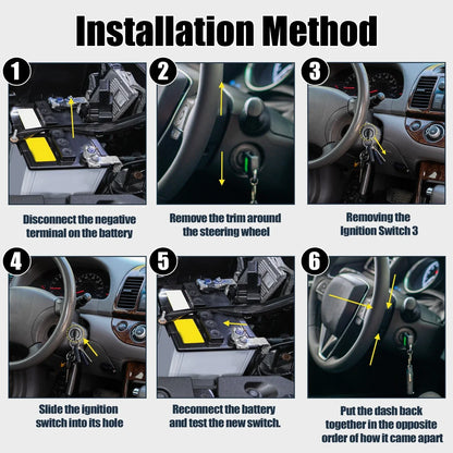 Ignition Lock Cylinder Switch with Keys for Hyundai Azera (2006-2011)