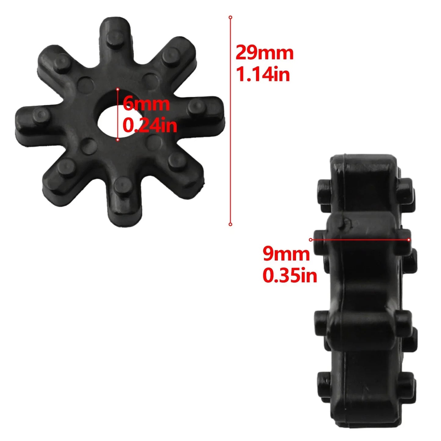 3x Flexible Coupling Steering Coupler