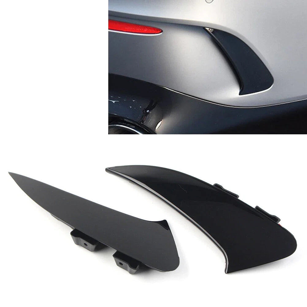 Black Rear Bumper Splitter Spoiler Canard Vent for Mercedes Benz CLA (2020+)