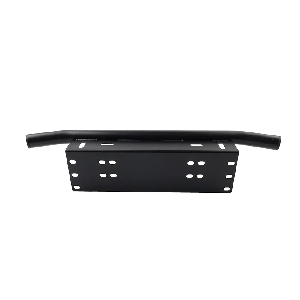 Black Bull Bar Front License Plate Mount Bracket for Off-Road Light Bar