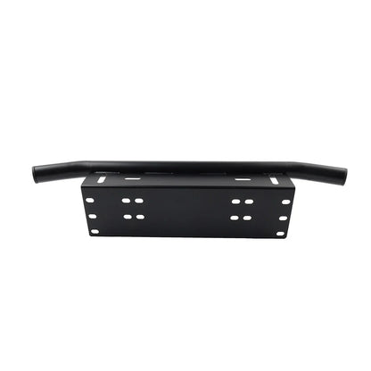 Black Bull Bar Front License Plate Mount Bracket for Off-Road Light Bar