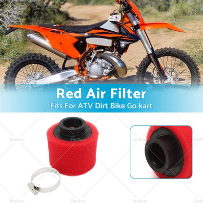 38mm Foam Pod Air Filter Cleaner for 125cc PIT PRO Quad Dirt Bike ATV