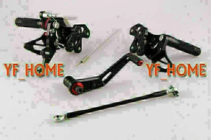 Rearset Footrest Pegs for Suzuki GSXR600 GSXR750 (2008-2010) Black