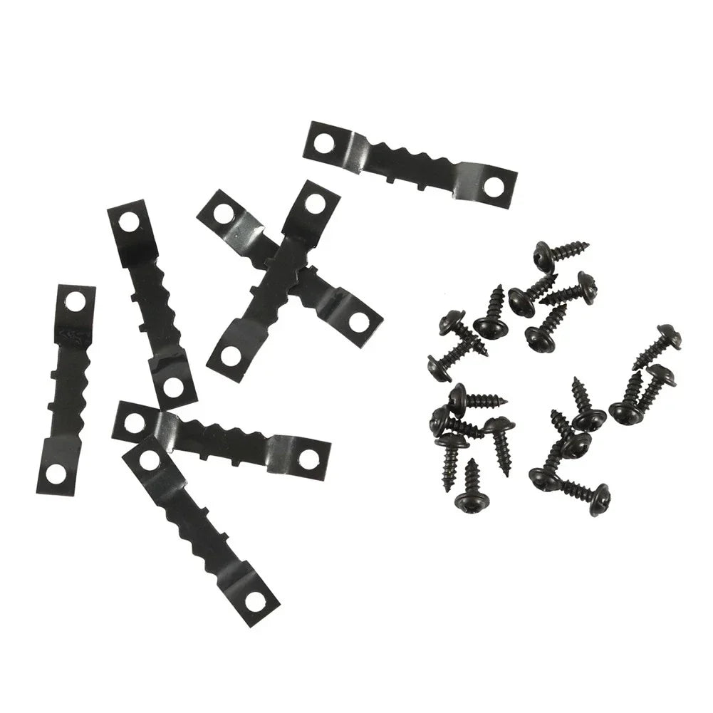 Double Hole Sawtooth Picture Hanger Hooks for Frame Art - Black