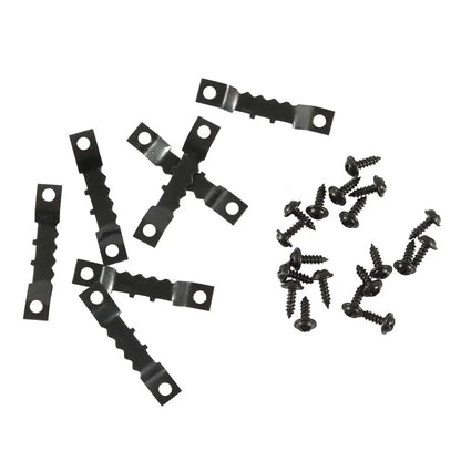 Double Hole Sawtooth Picture Hanger Hooks for Frame Art - Black