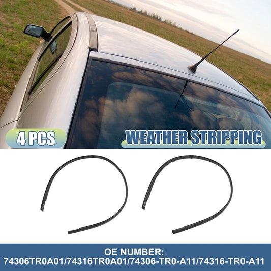 2 x Window Glass Seals for Honda Civic EX EX-L HF (2016-2021)