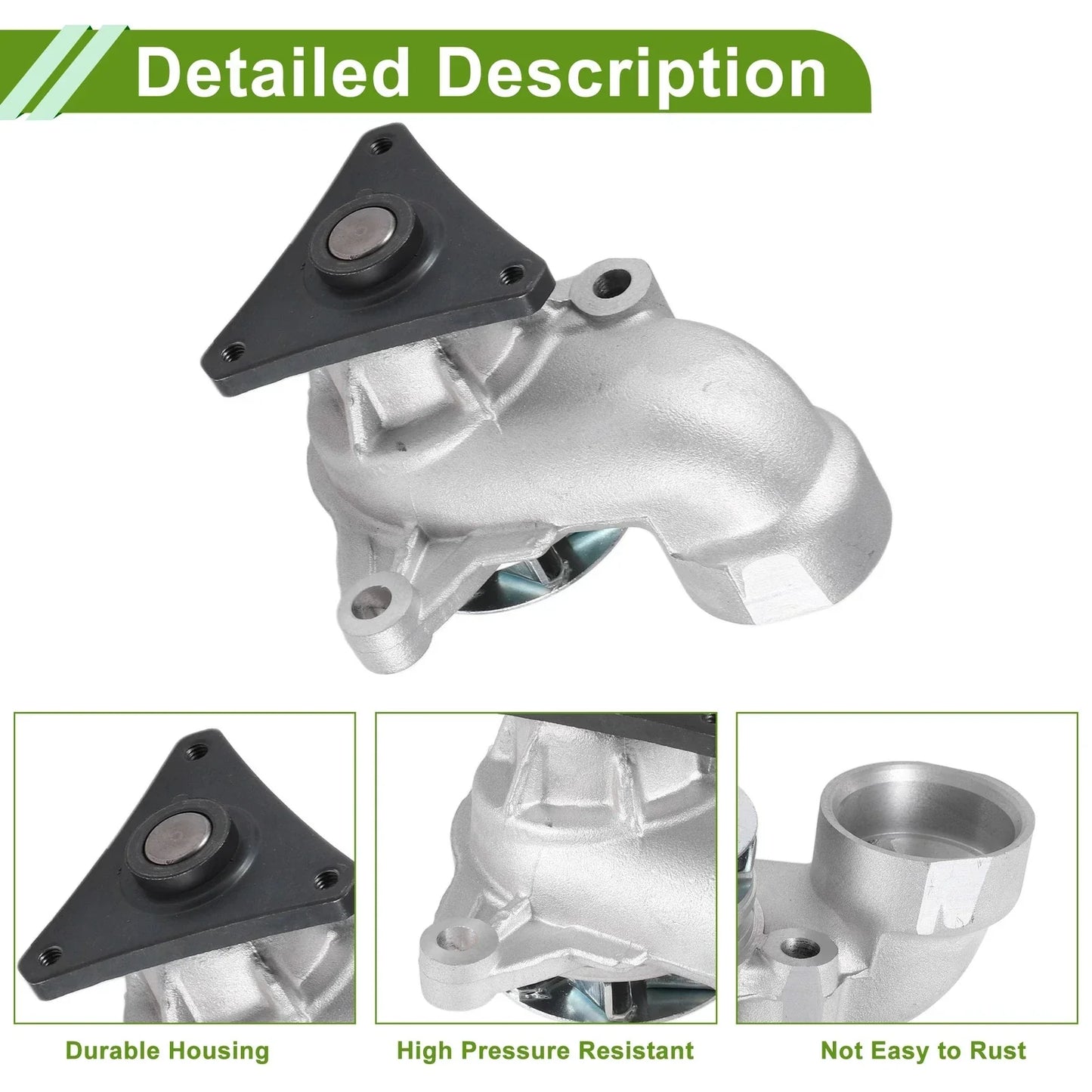 Engine Water Pump for Hyundai Elantra 2005-2011 Cooling System Replacement
