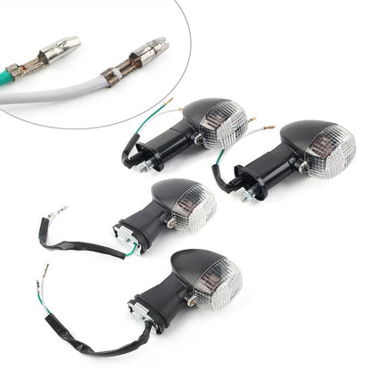 Clear Front Rear Turn Signal Lights for Kawasaki Ninja ZX12R ZX9R ZX7R (2000-2006)