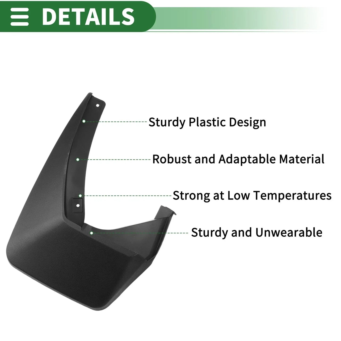 Mud Flaps Splash Guards Front & Rear for Honda Ridgeline (2007-2012)