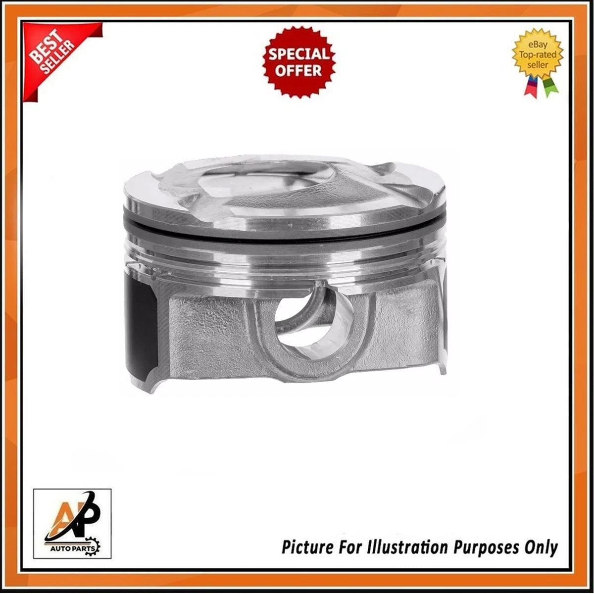 Engine Piston and Ring Set OEM Replacement for Hyundai 1.6 G4FD (2009–2016)