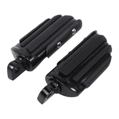 Black Pilot Male Mount Foot Pegs for Harley Touring Softail Dyna