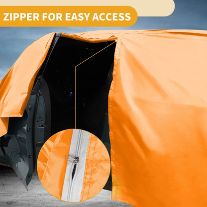 Waterproof All Weather Car Cover for Honda HR-V (2016-2023) - Orange Cotton