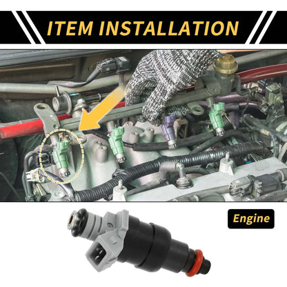 Fuel Injector for Dodge Ram 1500 1996-1999 1 x Hole Black Injector