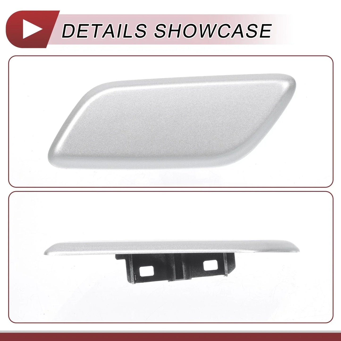 Front Left Washer Nozzle Cover for Lexus LX570 (2013-2015) - Silver Tone 1 x