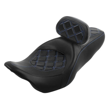 Driver & Passenger Seat Pad for Harley Electra Road King Glide (2009-2023)
