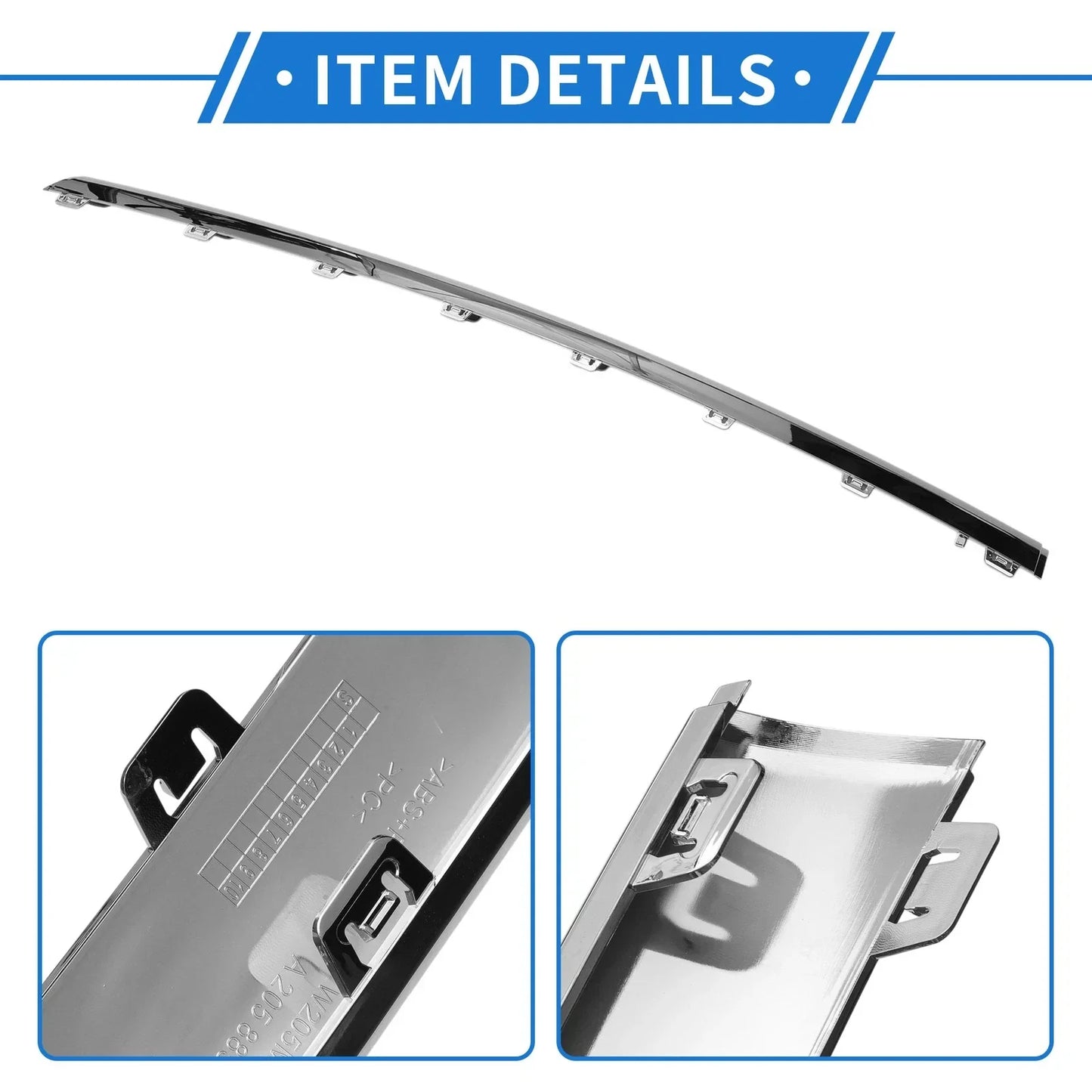 Front Lower Center Bumper Grille Trim for Mercedes-Benz W205 (2019-2021)