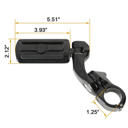 1-1/4" Universal Highway Foot Pegs for Harley