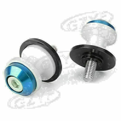 8mm Thread Bolt Motorcycle Swingarm Spools Slider Protectors Green  Universal
