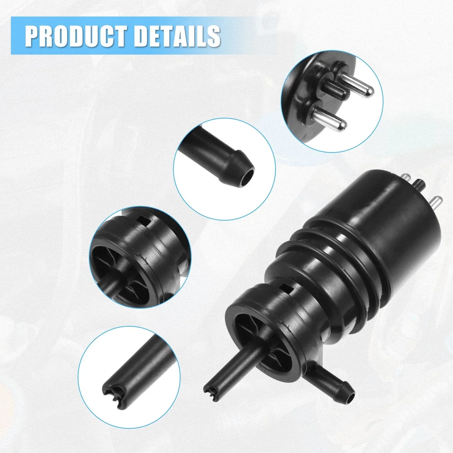 Windshield Washer Motor Pump for Mercedes-Benz C280 C230 S320 S420 (1994-2005)