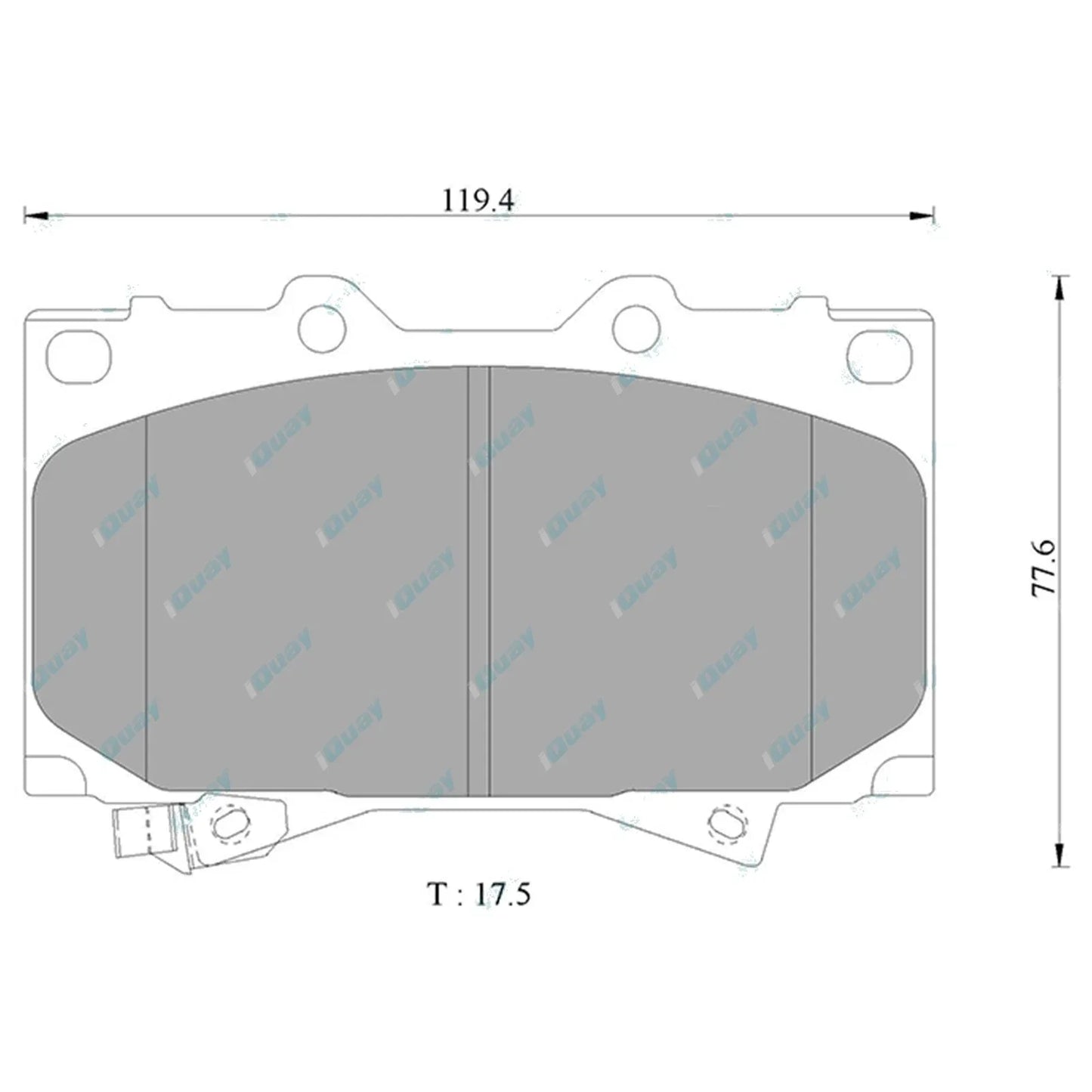 Front Drilled Slotted Disc Rotors HD Pads for Landcruiser 76 78 79 Series