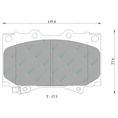 Front Drilled Slotted Disc Rotors HD Pads for Landcruiser 76 78 79 Series