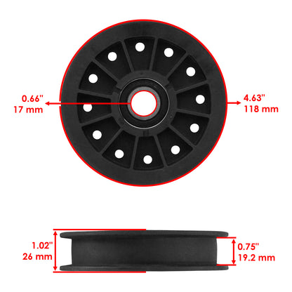 Deck Idler Pulley Replacement for Exmark Turf Tracer FMD 524 624 (2000–2000)