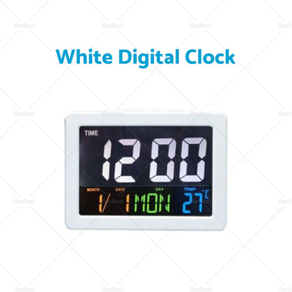 Large Jumbo LED Wall Desk Clock with Calendar & Temperature for Home AU