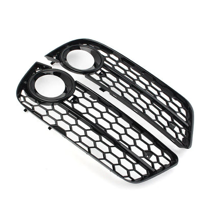 Honeycomb Mesh Fog Light Grille Covers for Audi A5 (2008-2011)