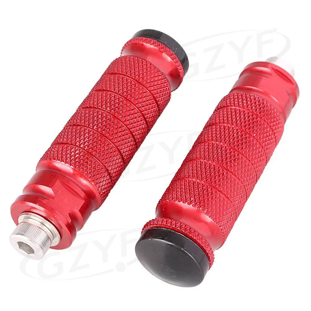 CNC Aluminum Universal Red Rearset Footrests Foot Pegs for Cars