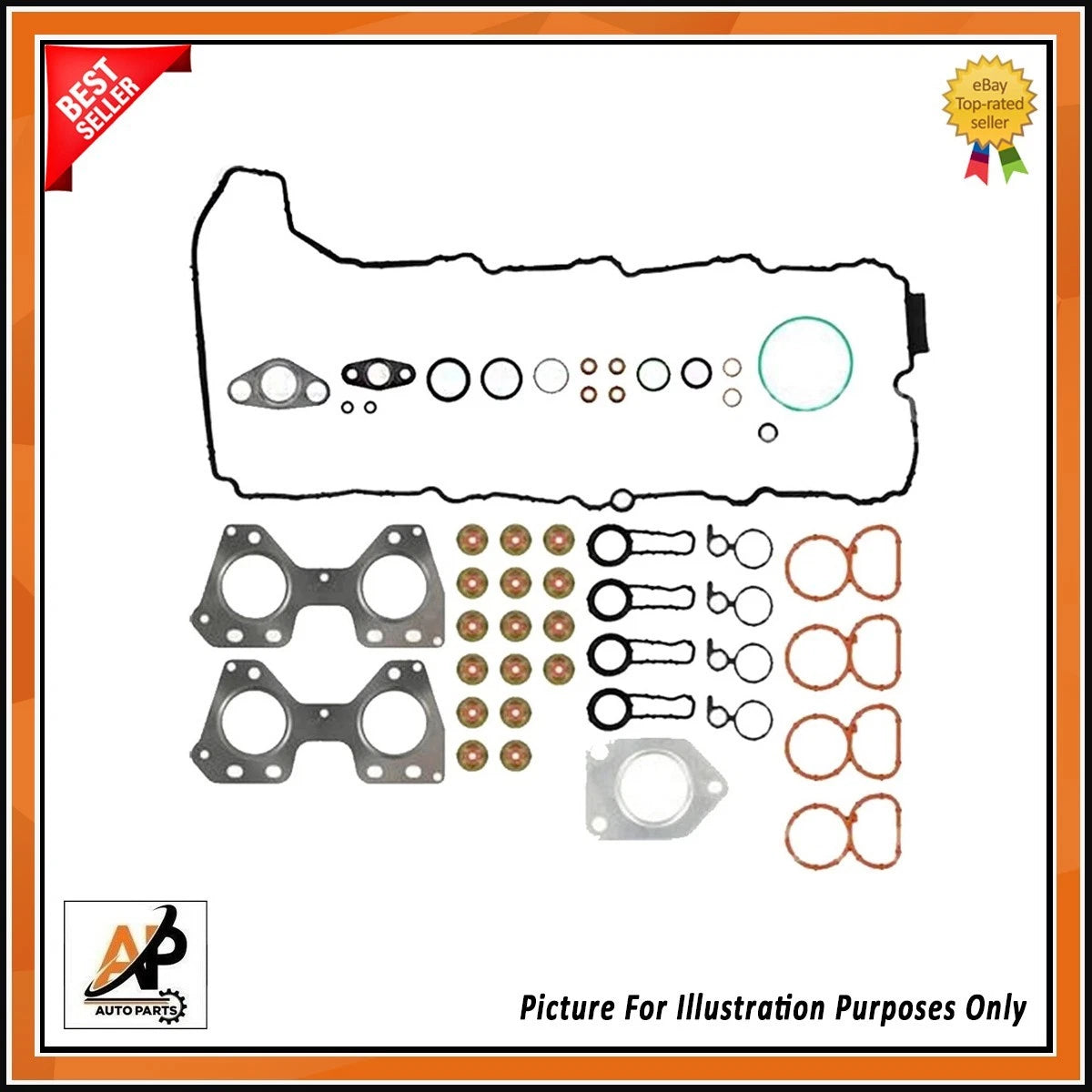 Engine Head Set Replacement Top End Repair Kit for BMW 2.0 Diesel N47 (2007–2019)