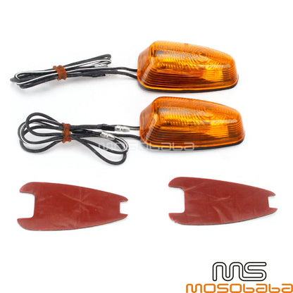 12V Mini LED Turn Signal Light for Motorcycle - Amber Indicator Lamp