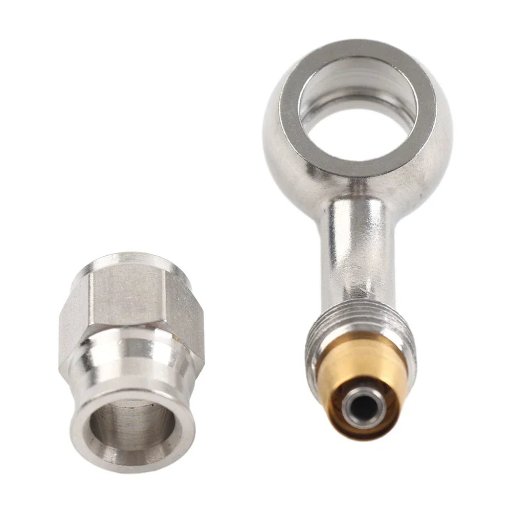 10.2mm 3/8" Eye Banjo Hose Ends AN-3 45������ Brake for Motorcycle
