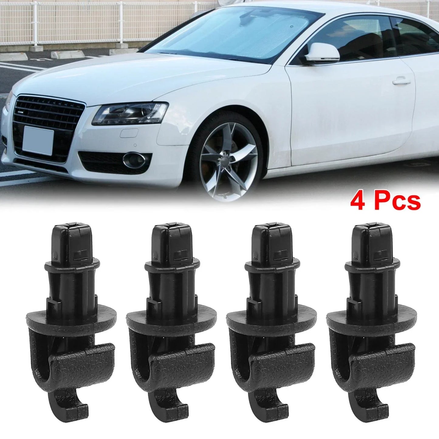 4pcs Door Sunshade Hook Clips for Honda Odyssey (2005-2010)