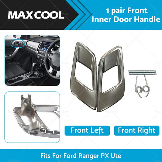 Front Inner Door Handles Dark Chrome for Ford Ranger PX (2011-2023)