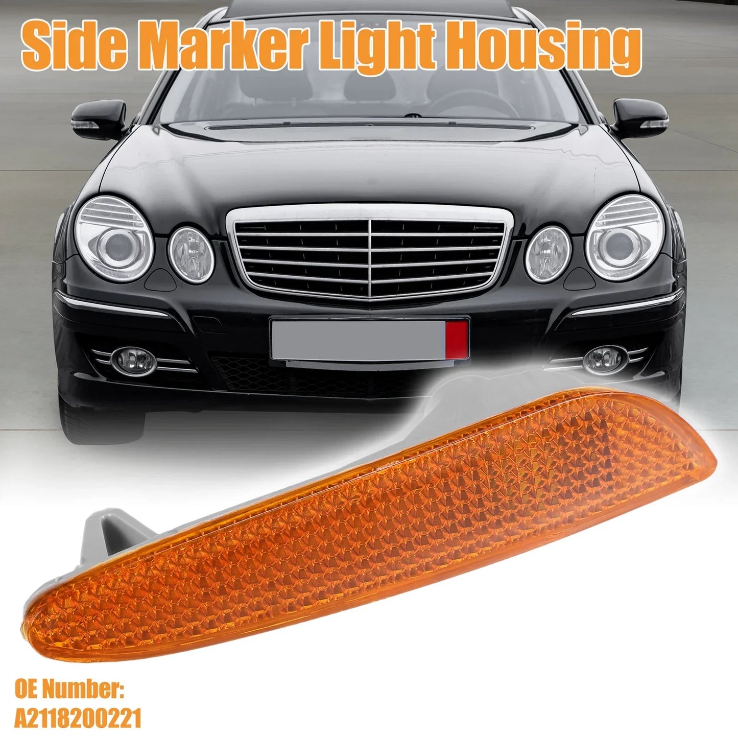 Car Side Marker Light Housing for Mercedes-Benz E320 (2003-2006)