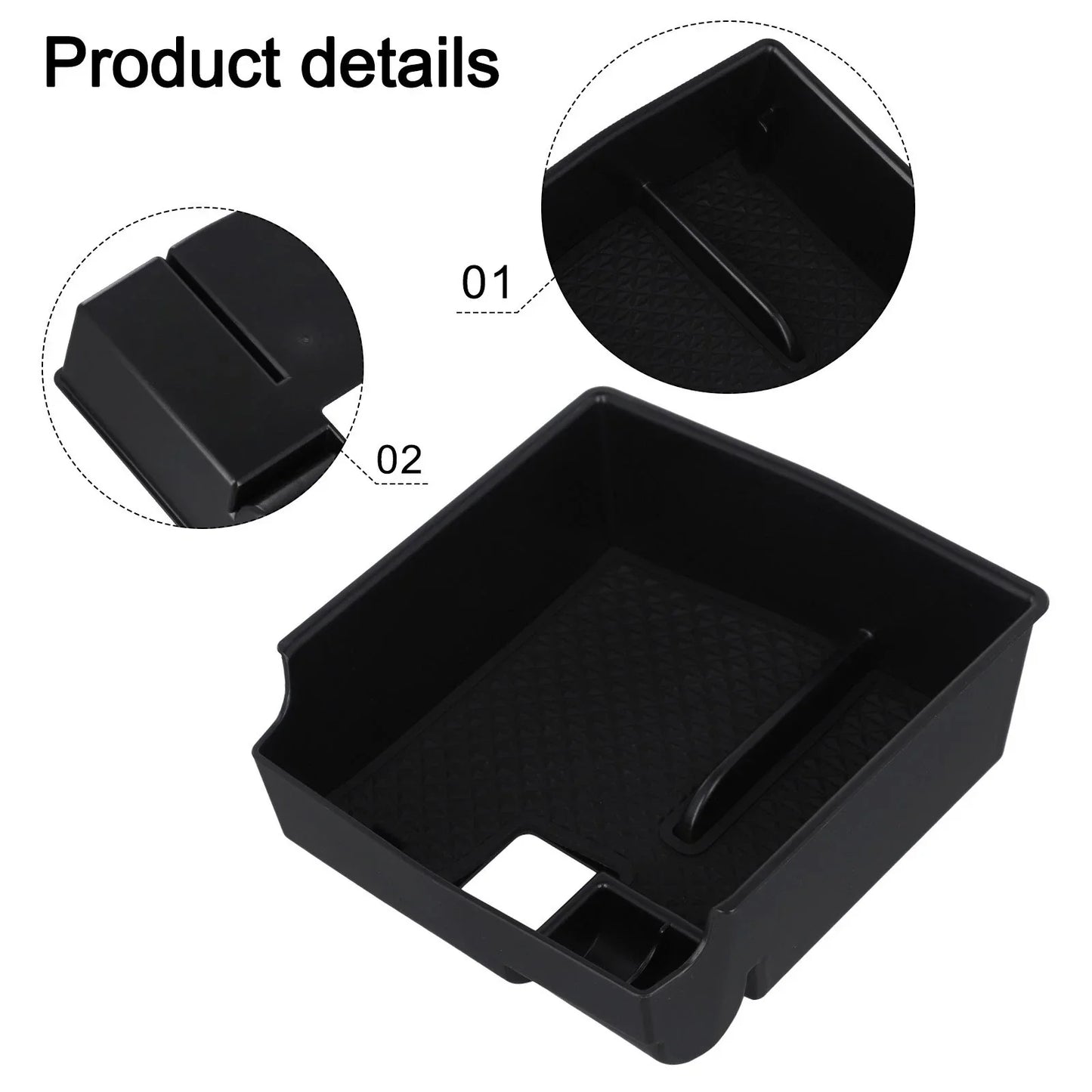 Sturdy ABS Car Storage Tray for Toyota Corolla (2019–2024)