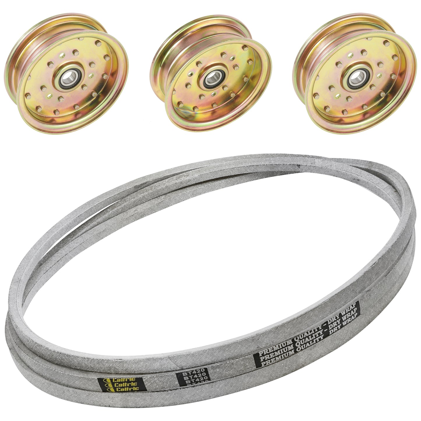 Deck Idler Pulleys and Belt Replacement for Husqvarna LZ5225 LZ6123 (2008–2018)
