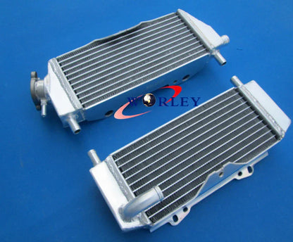 Aluminum Radiator + Green Hose for Kawasaki KX250 (2005-2007)