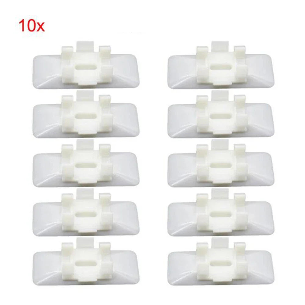 10 x Car Body Side Moulding Clips White for Mercedes Benz W124 W129 (1990-1996)